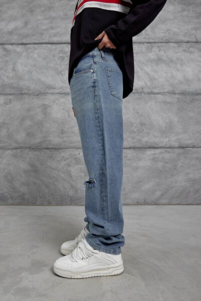 NOMARC Blue 16157-4 Jeans rupti din fire
