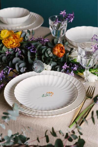 Kütahya Porselen Tiny Miny 6 Parça 21 Cm Pasta Takımı