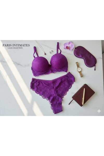 pae Set sutien cu chiloți eleganti și eleganti, căptușiți cu sârmă