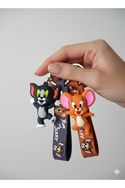 Tom Ve Jerry 3D Çift Anahtarlık 2 Adet