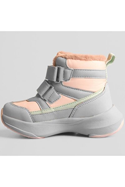 Vicco Fon Phylon Rubber Sole Orthopedic Wool Inside Children's Boots Pudra