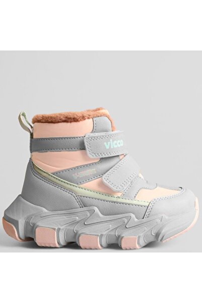 Vicco Fon Phylon Rubber Sole Orthopedic Wool Inside Children's Boots Pudra