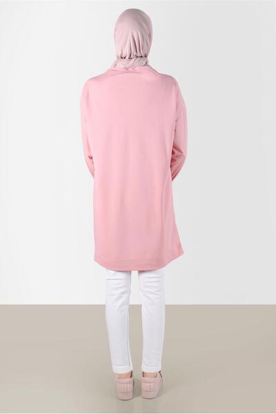 Alvina Striped Tunic Sweatpants with Sleeves and Pocket Detail - 42859