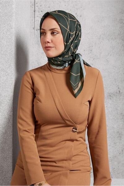 Alvina ALVİNA ВІЗЕРУНКОВИЙ ШАРФ 8507 - З ПАСОМ І СТИЛЬНИЙ