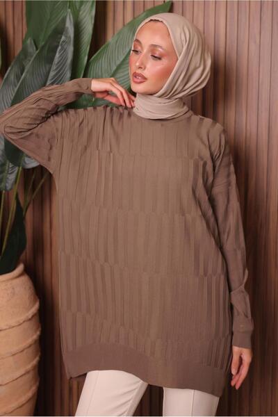 TRENDTESETTÜR Women's Mink Knitwear Tunic t 2007