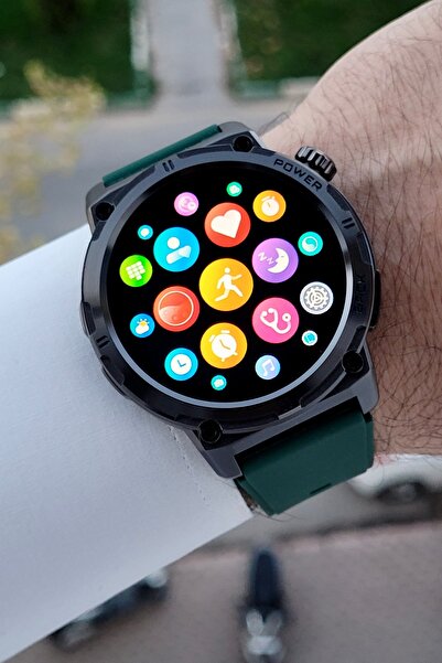 Daniel Klein Korodnu Yeşil Kasası Siyah Renk Arama Ve Konuşma Özellikli Garantili Akıllı Saat