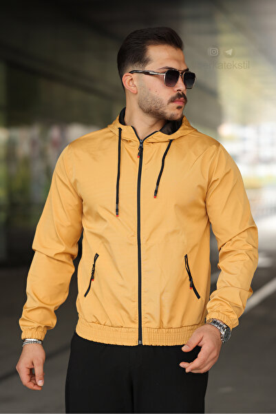 Berka Men's Hooded Waterproof Raincoat with Pockets