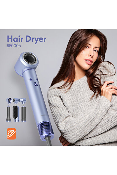 rebune مجفف شعر فاينال ايوني بمحرك BLDC عالي السرعة 5 في 1 , بقوة 1300 واط