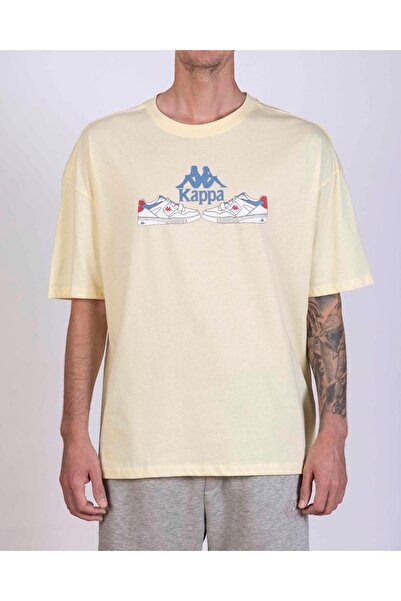 Kappa Authentic Taster Erkek Sarı Regular Fit Tişört
