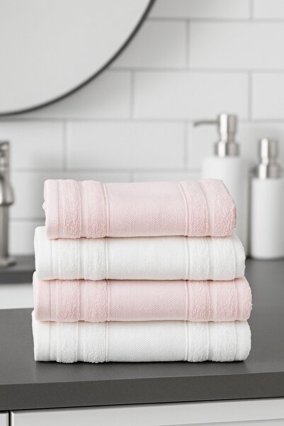 SARİNA renkli bir dünya LUXURY SOFTNES 2/50X90+2/70X140 4'LÜ BANYO HAVLU SETİ/ HAMAM SETİ / HAVLU TAKIMI /ÇEYİZ HAVLUSU