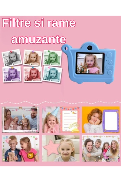 SMARTIC Children's digital camera, Full HD 1080p, 40MP, 2.4", SD 32GB, selfie+3 games+MP3