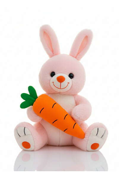 POLLYTOYS PELÜŞ OYUNCAKTA DÜNYA MARKASI Havuçlu Tavşan Pembe 50 cm – Çocuklar...