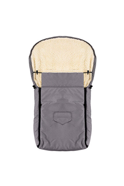 NATIVO Sac de dormit din lână impermeabil de iarnă 95 x 40 cm gri