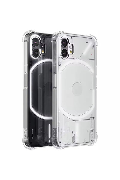 Choice جراب شفاف مقاوم للصدمات من السيليكون لهاتف Nothing Phone 1 مزود بوسائد...