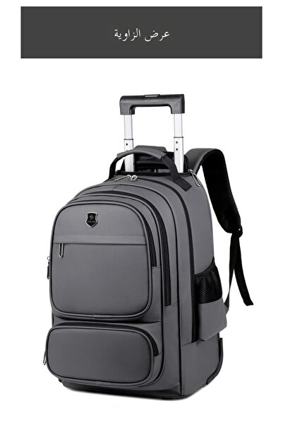 Generic Rolling Travel Backpack with Retractable Handle – 18 Inch Wheeled Laptop Bag