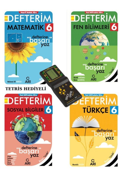 Arı Yayıncılık 6. Sınıf Akıllı Defter Seti Türkçemino Matemito Sosyalimo Fenito