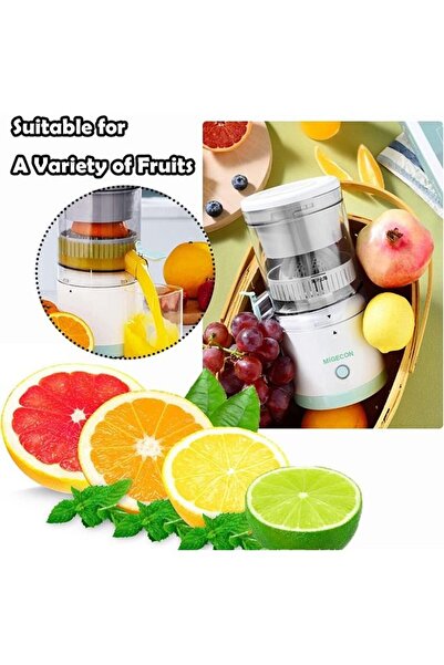 fulina Citrus Juicer, Electric Orange Juice Squeezer with Motor and USB Charging Cable, Juicer Extractor