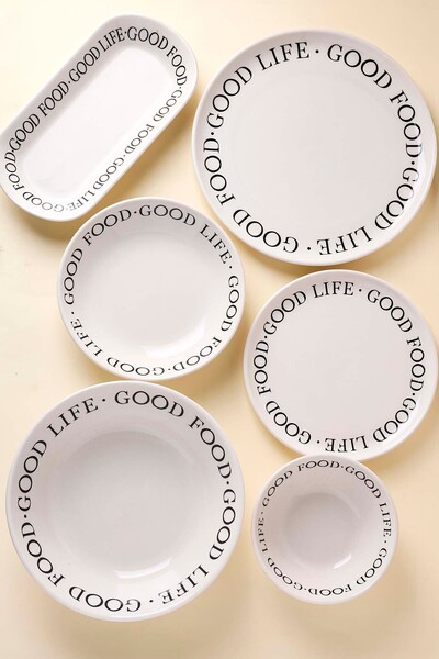 Perotti Good Stoneware Yemek Takımı 27 Parça 6 Kişilik Yemek Seti