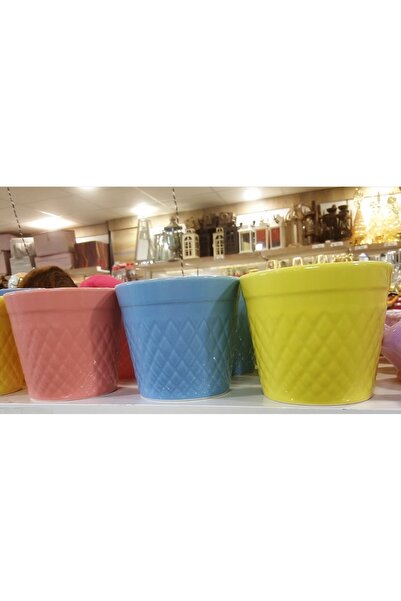 morlalem m Baklava Dilim Desenli 13cm Büyük Saksı Silikon Kalıp K-656