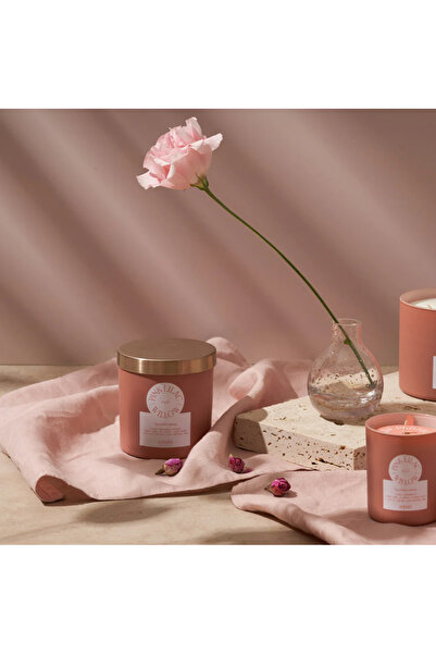 Echoes Premium natural scented candle from Echoes, Pink Lilac & Willow, (luxury glass jar), 300g