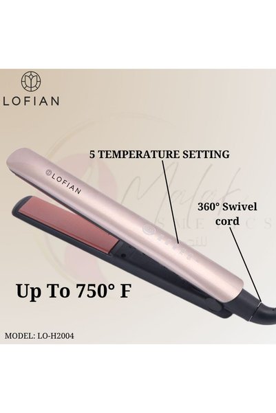 LOFIAN مكواة فرد الشعر الذكية كيراتين وثيرابي وزيت الأرغان بروتكت من لوفيان LO-H2004