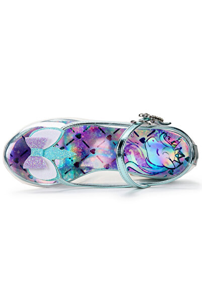 Kiko Kids Unicorn Girl's Heeled Evening Dress Transparent Shoes