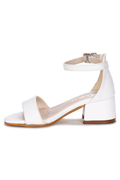 Kiko Kids Sheila Skin Daily Girl's 4 cm Heeled Sandals Evening Dress Shoes