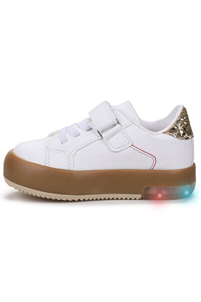 Kiko Kids Rena Günlük Cırtlı Işıklı Kız Bebek Spor Ayakkabı