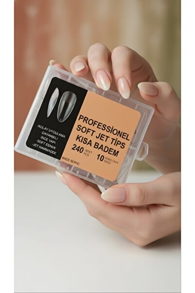 JEL SOFT JEL TİPS 240 ADET KISA BADEM HAZIR TÖRPÜLENMİŞ KOLAY UYGULAMA