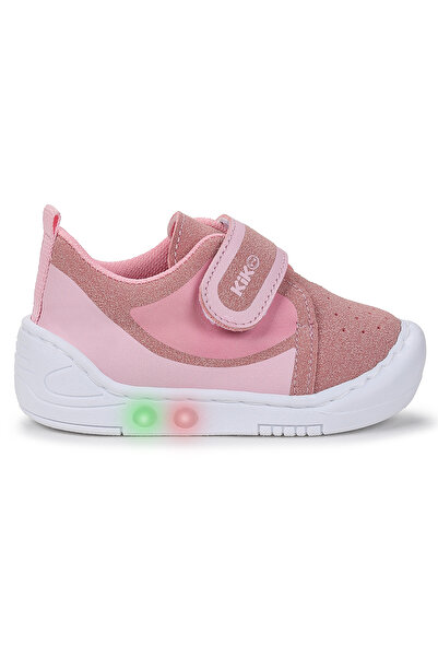 Kiko Kids Kugan Velcro Lighted Baby Girl Walking Sports Shoes