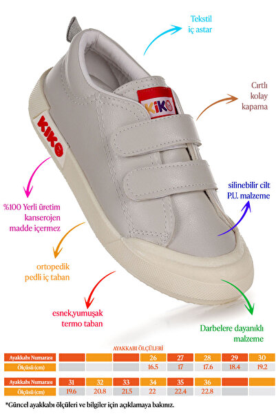 Kiko Kids Suba Velcro Thermo Sole Boys' Casual Sneakers