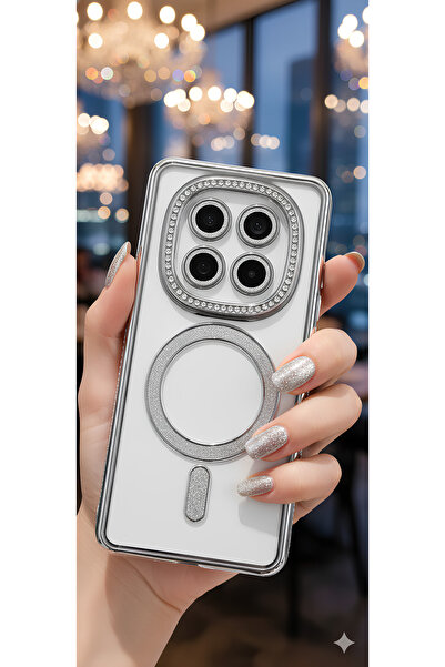 TechTrove Xiaomi Redmi Note 14 Pro 5G Uyumlu Parlak Taşlı Işıldayan Tasarım K...