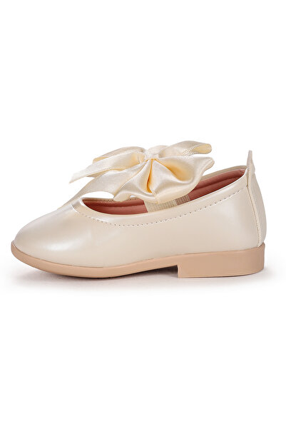 Kiko Kids Tari Patent Leather Bow Elastic Baby Girl Ballerina Shoes