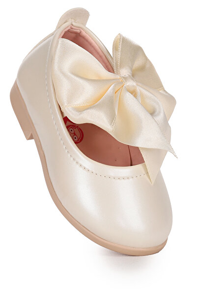 Kiko Kids Tari Patent Leather Bow Elastic Baby Girl Ballerina Shoes