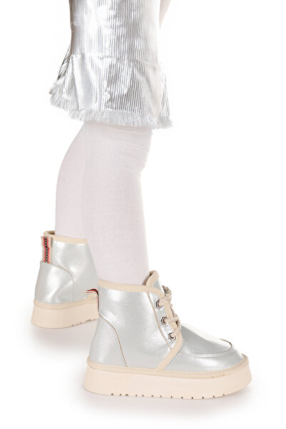 Kiko Kids Buck Cilt Bağcıklı Kız Çocuk Bot Ayakkabı