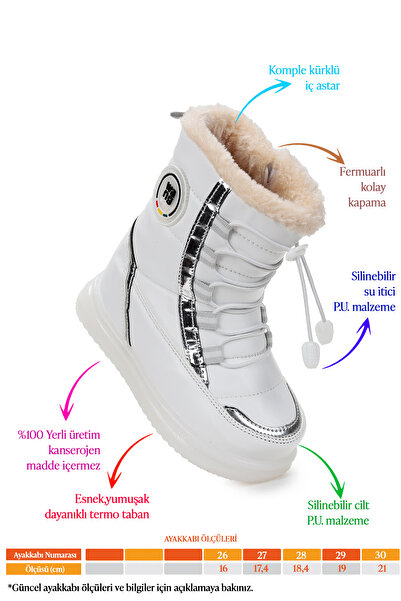 Kiko Kids Cern Fermuarlı Kız Çocuk Bot Ayakkabı