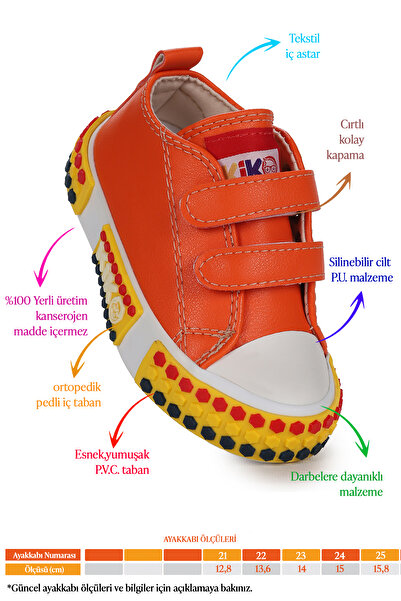 Kiko Kids Kach Velcro Casual Sneakers for Baby Boy