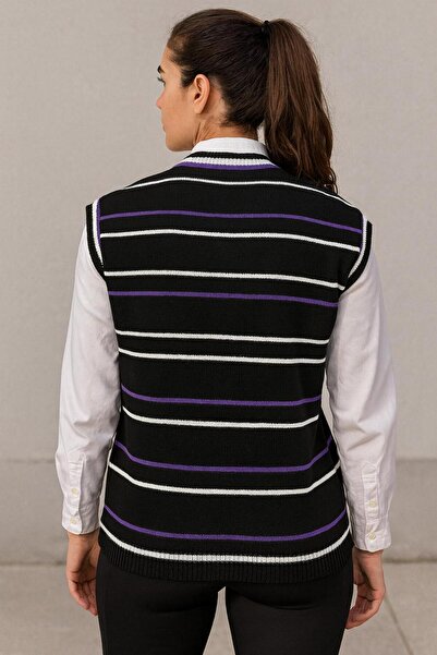 MAY MARA Lycra Cotton Striped Sports Sweater