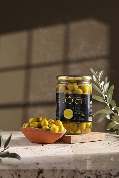 Görem Zeytin Limon Kabuğu Dolgulu Yeşil Zeytin 400 gr