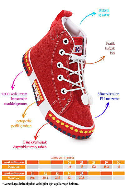 Kiko Kids Gamel Günlük Lastikli Kız Çocuk Bot Ayakkabı