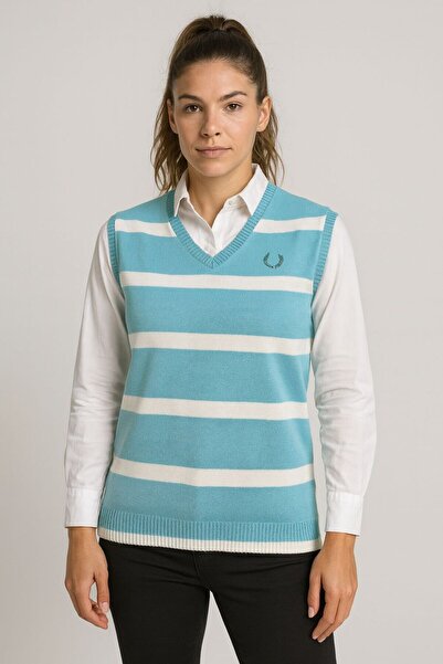 MAY MARA Lycra Cotton Striped Sports Sweater