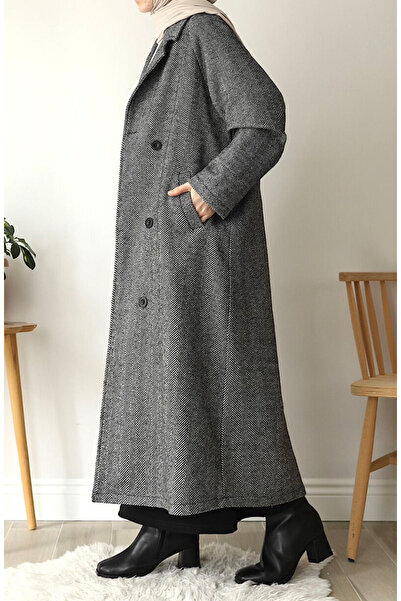 suhneva Пальто з візерунком "Ялинка" чорний