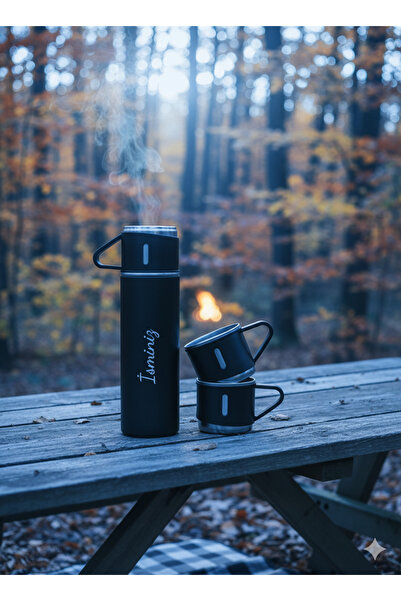 Mio Life Stylish and Durable 3-Cup Thermos Set with Long-Term Heat Retention Feature 2 Years 1-3 Tr Vacuum-Sealed