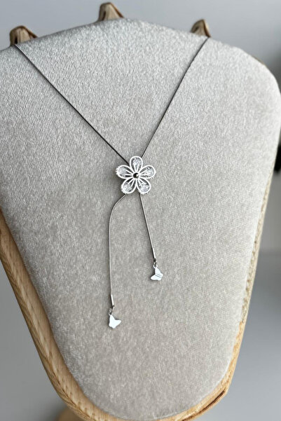 Leo'Stone قلادة نسائية أنيقة من الفولاذ بتصميم زهرة اللوتس على شكل حرف Y بطول 60 سم لا تفقد لونها ولا تفقد بريقها