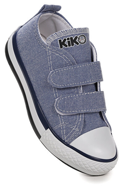 Kiko Kids Boy's Linen Sneakers - Linen Velcro