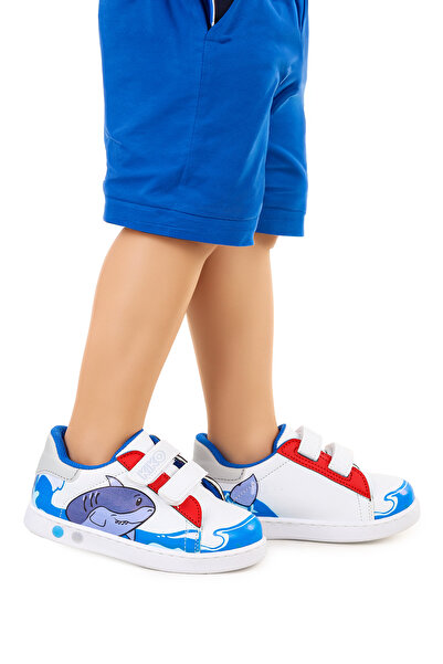 Kiko Kids Disha Velcro Lighted Sneakers for Baby Boy