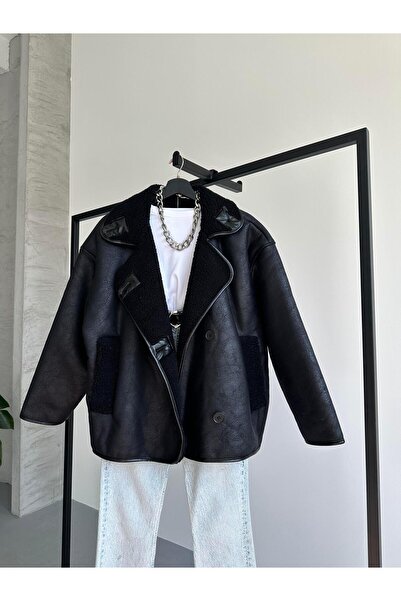 FERZOLAİO Garden Siyah Deri Ceket