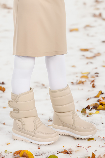 Kiko Kids Riko Girl's Thermo Snow Boots - Velcro Sole