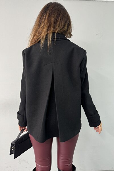 lizge giyim FLATO KOL BİRİTLİ KRUVAZE KAŞE MONT