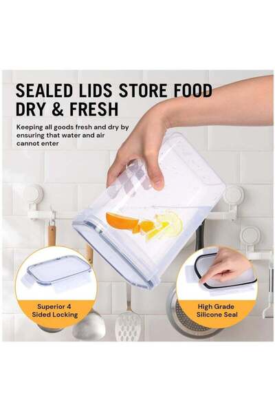 fulina 14 Pack Airtight Food Storage Containers, BPA-Free Storage boxes with Lids, Stackable Kitchen and Pa